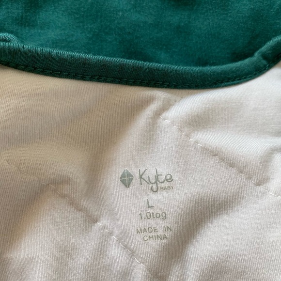 Kyte BABY Emerald Green Bamboo Sleep Bag 1.0 Tog 3t-5t Large - Picture 9 of 10